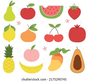 lemon and apple clip art