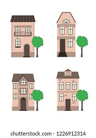 A set of summer houses. Elements for the site.