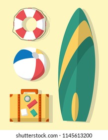 Set of summer icons