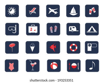 Set of summer icons