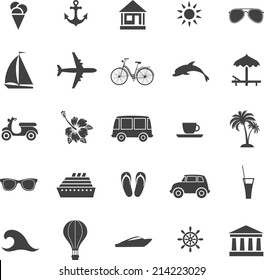 set of summer icons
