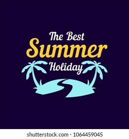 set of summer logo template. banner, emblem, sticker, label, stamp