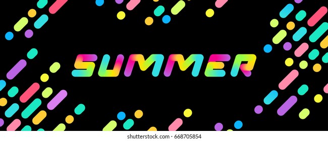 A set of summer multicolor memphis patterns banner. Geometric color template With place for your message. Business shopping presentation, cover template