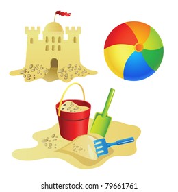 Set for summer recreation for children.