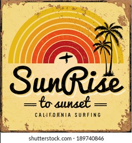 Set of Summer | Surfing Design | Tropical vector set |Hand drawing silhouette | T-shirt Printing | Badge Applique Label