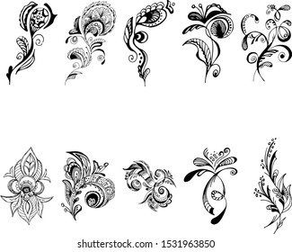 Similar Images, Stock Photos & Vectors of flower vector ornament ...