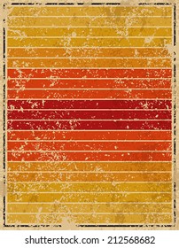 Set of Summer vintage, vector illustration 
