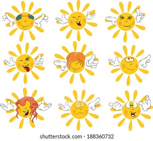 set of the sun cartoon