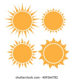 set of sun icon