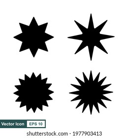 Set sun icon or logo isolated sign symbol vector illustration - Collection of high quality black style vector icons