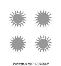 Set of sun icons