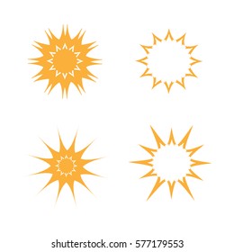 Set of sun icons