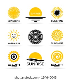 Set of sun icons (4)