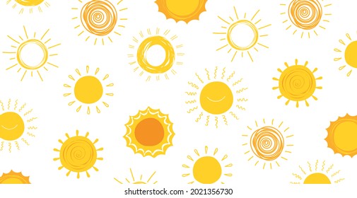 Conjunto de vectores de logotipo de iconos solares en varios diseños. Silueta de icono solar sobre fondo blanco aislado.