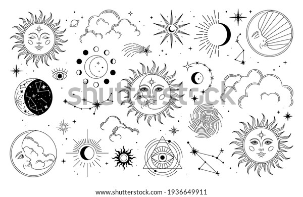 11,101 Bohemian Sun And Moon Images, Stock Photos & Vectors | Shutterstock