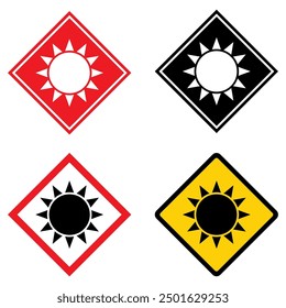Set of Sun protection factor icon, uv radiation block symbol, sun protect skin vector illustration .