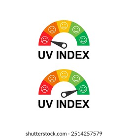 Set of Sun protection factor icon, uv radiation block symbol, sun protect skin vector illustration .