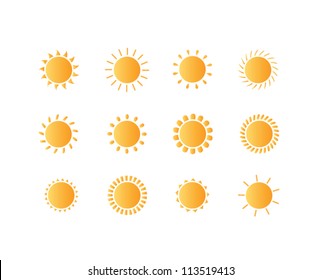 set sun vector