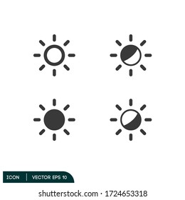 set of sun vector illustration eps 10