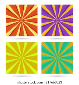 set of sunburst backgrounds. 