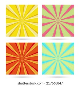 set of sunburst backgrounds. 