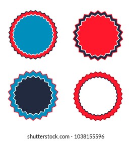 Set sunburst badges. Star label, stickers 