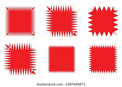 set of Sunburst sticker, price, label and badge and stamp icon, vector illustration.