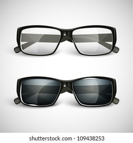 set of sunglasses and eyeglasses