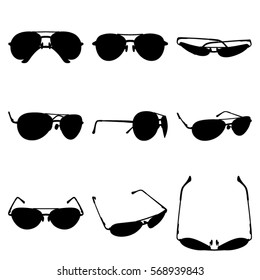 Set sunglasses icon. Simple illustration of sunglasses  icon white background for web.