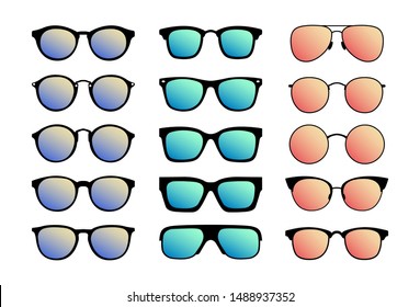 A set of sunglasses. Summer glasses.