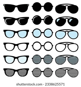 conjunto de vectores de gafas de sol, EPS 10