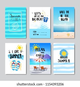 set sunny beach badge Isolated Typographic Design Label. Season Holidays lettering for logo,Templates, invitation, greeting card, prints and posters. vector illustration