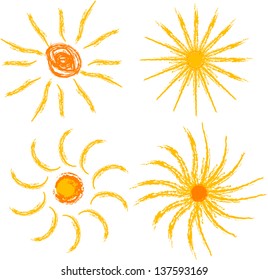 set of suns, design elements