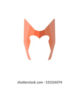 Set of super hero masks in flat style. Big collection cartoon superhero. Vector eps10