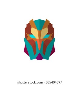 Set of super hero masks in flat style. Big collection cartoon superhero. Vector eps10
