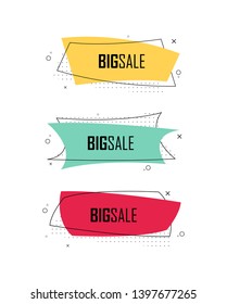 Set of super Sale and special offer banner. Abstract background.Vector gradient elements for logo, banner, post.