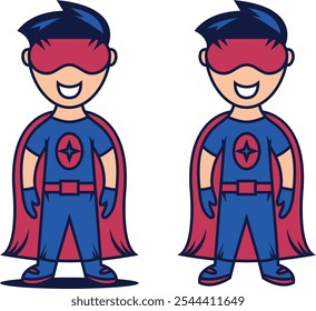 Un conjunto de iconos de superhéroes