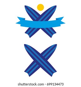 A set of surf icons