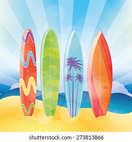 Hello Summer Vibe Vector Illustration Sunset Stock Vector (Royalty Free ...