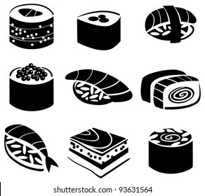 Set of sushi