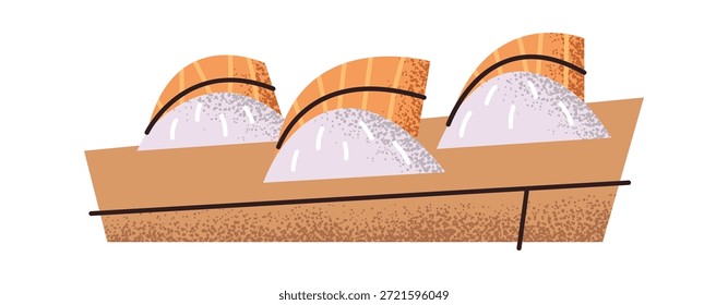 Conjunto de sushi con salmón