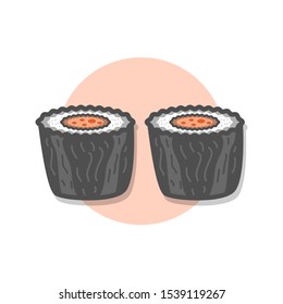 Set of sushi vector Illustration with full colour and clean background