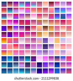 Set swatches colorful gradient background violet palette vector patterns for design   web concept art