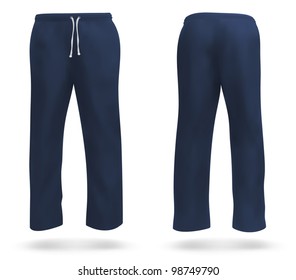 Set of sweatpants blank design.