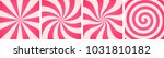 Set of sweet candy abstract vector backgrounds