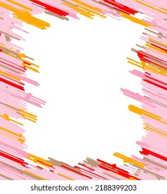 Set of sweet pink frame templates for kids 