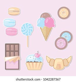 Set of sweets