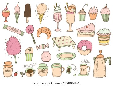 Set of sweets