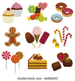 Set of sweets