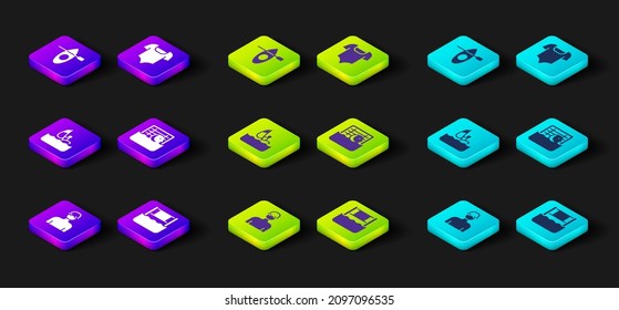 Set Swimmer, Water volleyball net, Windsurfing, polo, Swimsuit and Kayak and paddle icon. Vector